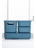 Violeta Home 4-delige set: make-uporganizers blauw