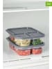Violeta Home 2-delige set: voorraadcontainers grijs - (B)24 x (H)15 x (D)5 cm