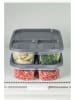 Violeta Home 2-delige set: voorraadcontainers grijs - (B)24 x (H)15 x (D)5 cm