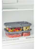 Violeta Home 2-delige set: voorraadcontainers grijs - (B)24 x (H)15 x (D)5 cm