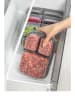 Violeta Home 2-delige set: voorraadcontainers grijs - (B)24 x (H)15 x (D)5 cm