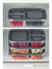 Violeta Home 4-delige set: voorraadcontainers antraciet - (B)24 x (H)15 x (D)5 cm