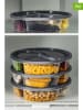 Violeta Home 4-delige set: voorraadcontainers antraciet - (H)5 cm