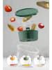 Violeta Home 3-delige set: voorraadcontainers oranje/groen/lichtblauw - 650 ml