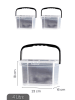 Violeta Home 2er-Set: Aufbewahrungsdosen in Transparent - 4 l