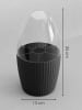 Violeta Home Make-Up-Organizer in Schwarz - (H)25 x Ø 13 cm