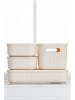 Violeta Home 4er-Set: Make-Up-Organizer in Creme