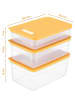 Violeta Home 3-delige set: voorraadcontainers oranje