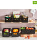 Violeta Home 2-delige set: opbergmanden zwart - (B)31 x (H)17 x (D)10,5 cm