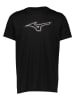 Mizuno Trainingsshirt "Athletic" in Schwarz