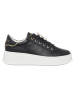 Patrizia Pepe Leder-Sneakers in Schwarz