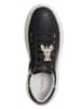 Patrizia Pepe Leder-Sneakers in Schwarz