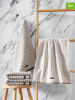 Colourful Cotton 4-delige set: handdoeken lichtbruin/beige