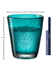 LEONARDO 6-delige set: glazen "Burano" turquoise - 330 ml