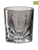LEONARDO 4-delige set: whiskyglazen "Capri" grijs - 330 ml
