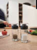 LEONARDO 2-delige zout- en peperstrooierset "Cucina" zwart/transparant - (H)10 cm