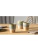 LEONARDO 4er-Set: Kaffeebecher in Grün/ Anthrazit/ Beige - 300 ml