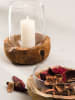 LEONARDO Decoratieve schaal transparant/lichtbruin - Ø 28 cm