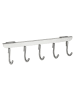 Wenko Türgarderobe "Asola" in Silber - (B)36 x (H)10 x (T)6 cm