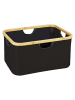 Wenko 2-delige set: opbergmanden "Ecori" zwart - 28 l