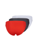 Skiny 3-delige set: slips rood/zwart/wit