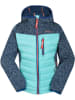 Peek U Hybride jas "Apple" turquoise/donkerblauw