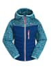 Peek U Hybridjacke "Apple" in Blau/ Türkis