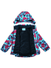 Peek U Regenjas "Autumn" turquoise/donkerblauw