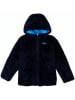 Peek U Omkeerbare doorgestikte jas "Clover" turquoise/donkerblauw