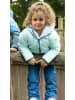 Peek U Omkeerbare doorgestikte jas "Clover" lichtblauw/blauw