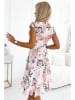 numoco Kleid in Rosa/ Weiß