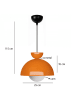 ABERTO DESIGN Hanglamp oranje - (H)15 x Ø 25 cm