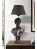 ABERTO DESIGN Tischleuchte in Schwarz/ Gold - (H)67 x Ø 25 cm