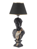 ABERTO DESIGN Tischleuchte in Schwarz/ Gold - (H)67 x Ø 25 cm