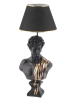 ABERTO DESIGN Tischleuchte in Schwarz/ Gold - (H)67 x Ø 25 cm