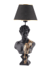 ABERTO DESIGN Tischleuchte in Schwarz/ Gold - (H)67 x Ø 25 cm