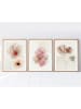 ABERTO DESIGN 3er-Set: Gerahmte Holzkunstdrucke