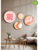 ABERTO DESIGN 4-delige set: ingelijste kunstdrukken op hout