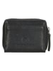 micmacbags Leder-Geldbörse "Mendoza" in Schwarz - (B)10 x (H)8 x (T)2 cm