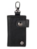 micmacbags Leder-Schlüsselanhänger "Mendoza" in Schwarz - (B)5,5 x (H)9 x (T)1,5 cm