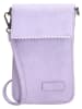 ZEBRA Leren smartphonetas "Lisa" zwart - (B)12 x (H)18 cm