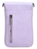 ZEBRA Leder-Handytasche "Lisa" in Flieder - (B)12 x (H)18 cm