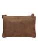 GOODMAN Leren schoudertas "Goodman" lichtbruin - (B)22 x (H)14 x (D)4 cm