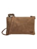 GOODMAN Leren schoudertas "Goodman" lichtbruin - (B)22 x (H)14 x (D)4 cm