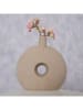 Boltze Vase "Daniela" in Beige - (H)19 x Ø 18 cm