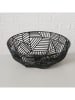 Boltze 2-delige set: decoratieve schalen "Graphina" zwart