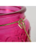 Boltze 2-delige set: windlichten "Aloha" roze/lichtroze - (H)11 cm