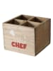 Boltze Box "Grillzeit" lichtbruin - (B)15 x (H)12 x (D)15 cm