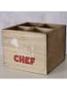 Boltze Box "Grillzeit" lichtbruin - (B)15 x (H)12 x (D)15 cm