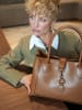 Victor & Hugo Paris Leren schoudertas "Beryn" camel - (B)31 x (H)22 x (D)11,5 cm